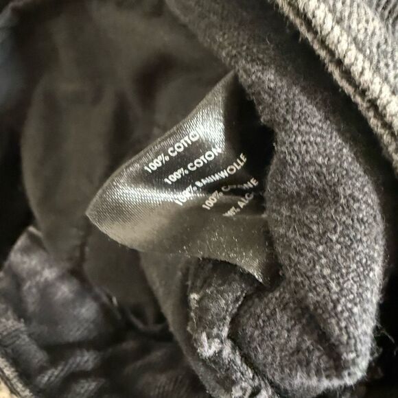 Lazy Oaf LO Black Gray Denim Wide Leg Crop Jean 30” - Picture 4 of 7